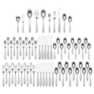 Lenox Sculpt 18/10 Stainless Steel 65pc. Flatware Set (Service for Twelve)