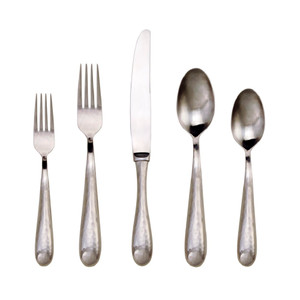 Williams Sonoma Hammered 18/10 Stainless 5pc. Place Setting (Service for One)