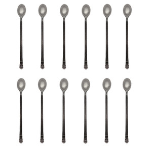 Gourmet Settings Avalon 18/10 Stainless Iced Beverage Spoon (Set of Twelve)
