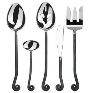 Gourmet Settings Treble Clef 18/10 Stainless Steel 5pc. Hostess Set