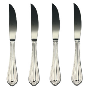 Mikasa Regent Bead 18/10 Stainless Steel Steak Knife (Set of Four)