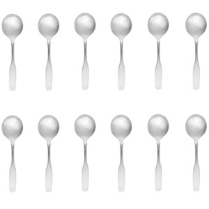 Oneida Paul Revere 18/8 Stainless Steel Round Soup Spoon (Set of Twelve)