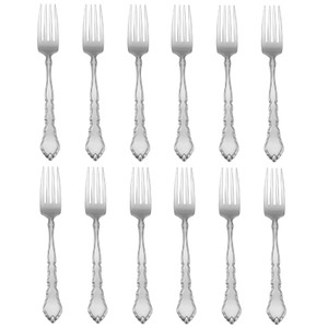 Oneida Satinique 18/8 Stainless Steel Large Dinner Fork (Set of Twelve)