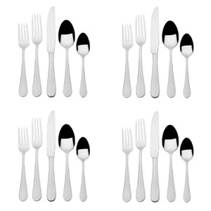 Wallace Continental Classic 18/10 Stainless 20pc Flatware Set (Service for Four)