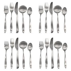 Lauffer Design 2 / Design II 18/8 Stainless Steel 20pc. Flatware Set