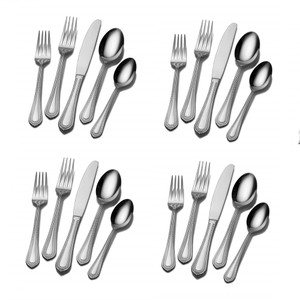 Mikasa Regent Bead 18/10 Stainless Steel 20pc. Flatware Set (Service for Four)