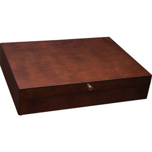 Reed & Barton Eureka Mahogany / Brown Flatware Storage Chest