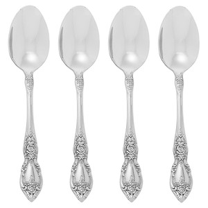 Oneida Wordsworth Stainless Steel Teaspoon (Set of Four)