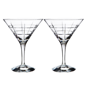 Orrefors Street Crystal Martini Glass (Set of Two)