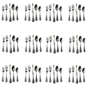 Cambridge Silversmiths Deer Stainless Steel 60pc Flatware Set (Service for Twelve)