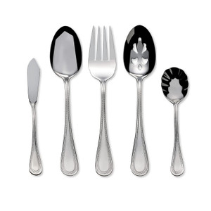 Wallace Continental Bead 18/10 Stainless Steel 5pc. Hostess Set