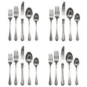 Mikasa Sweet Pea 18/8 Stainless Steel 20pc. Flatware Set (Service for Four)
