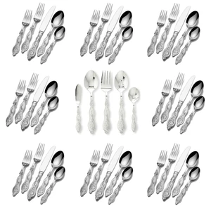 Wallace Peacock 18/10 Stainless Steel 45pc. Flatware Set (Service for Eight)