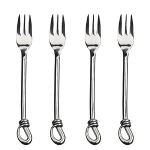 Gourmet Settings Twist 18/10 Stainless Steel Cocktail Fork (Set of Four)