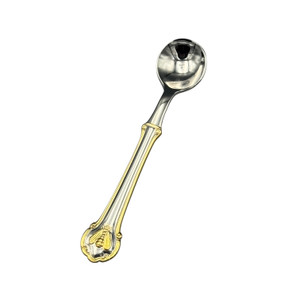 Wallace Napoleon Bee Gold Accent 18/10 Stainless Steel Salt Spoon