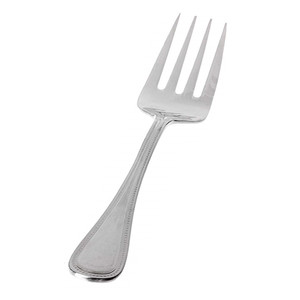 Towle Beaded Antique 18/10 Stainless Steel 8 1/2” Serving Fork w/4 Tines