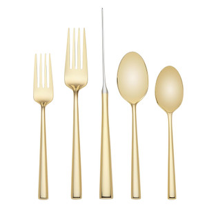 Kate Spade New York Malmo Gold 18/10 Stainless Steel 5pc. Place Setting