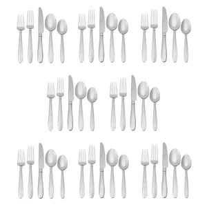 Wallace Reins 18/10 Stainless Steel 45pc. Flatware Set