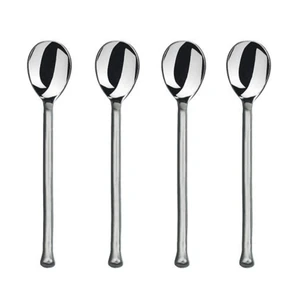 Gourmet Settings Exotique Platinum 18/10 Stainless Steel Minispoon (Set of Four)