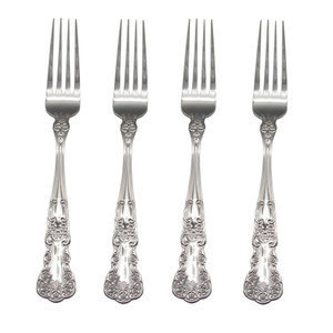 Gorham Blossom 18/10 Stainless Steel Dinner Fork (Set of Four)