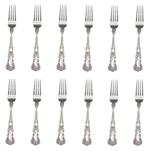 Gorham Blossom 18/10 Stainless Steel Dinner Fork (Set of Twelve)