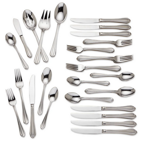 Gorham Melon Bud Frosted 18/10 Stainless Steel 45pc. Flatware Set