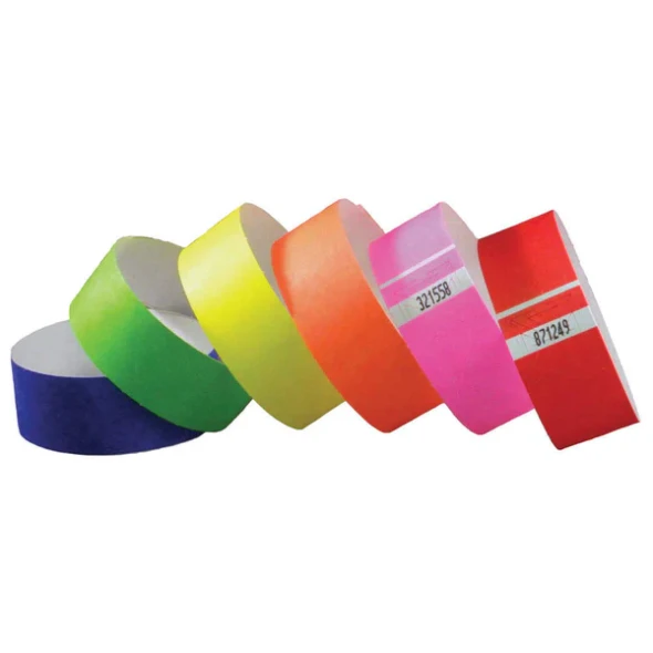 Tyvek 1" Solid Color Wristbands (500/pack)