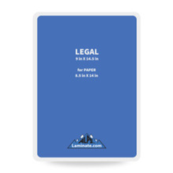 7 MIL LEGAL (9"X14.5") GLOSS -  Laminating Sheet/Pouch