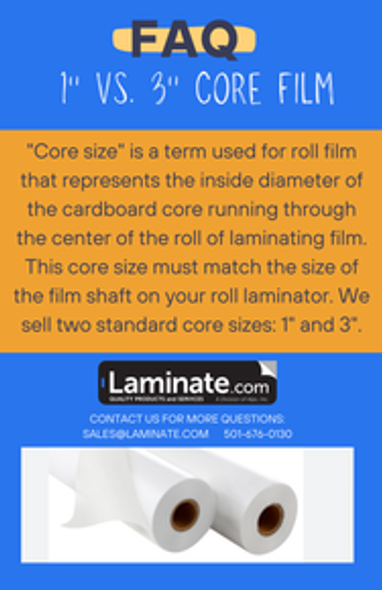 38" X 500' - 3 MIL  SOFT TOUCH/REGULAR - 3" CORE WIDE FORMAT