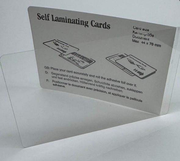 Self- Laminating Business Card Pouches