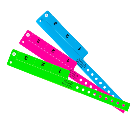 3 Tab Vinyl Wristbands