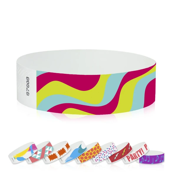 3/4" Design Tyvek® Wristbands (500/Pack)