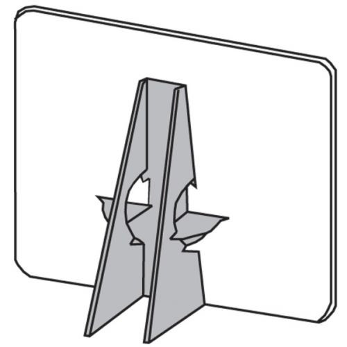 4" Single Wing, Brown Easel Backs (Packs of 25)