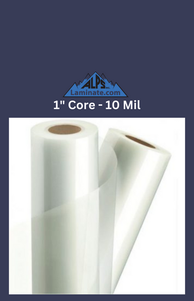 12"x100'- 10 mil- Laminator Roll Low Melt (Premium) Film- 1" Core- Gloss *Price per roll