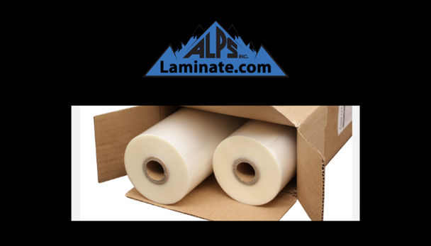 25" x 100'- 10 mil- Laminator Roll Low Melt (Premium) Film- 1" Core- Gloss *Price per roll