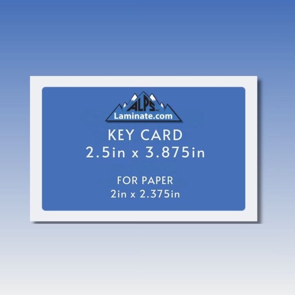 2 1/2" x 3 7/8" Laminating Pouch