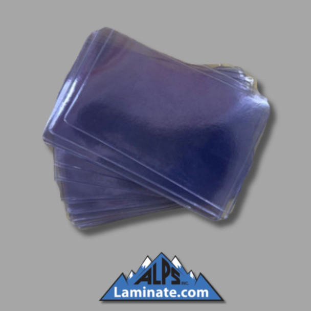 Clear Horizontal Vinyl Badge Holder - Slot Punch Optional