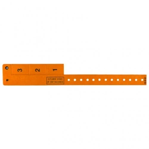 5-Tab Wrist-Rider® Wristicket® Vinyl Wristbands 3/4" (500/Box)