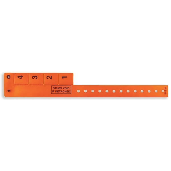4-Tab Wrist-Rider® Wristicket® Vinyl Wristbands 3/4" (500/Box)