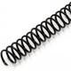 Black Plastic Spiral Binding Coil (Most Popular)