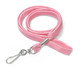 1/2" Flat Lanyard with Swivel Hook (J-Hook) - Pink