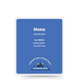 5 mil soft touch Menu Size Pouch