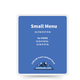 5 mil soft touch Small Menu Size Pouch