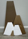 10" Single Wing White Easel Back