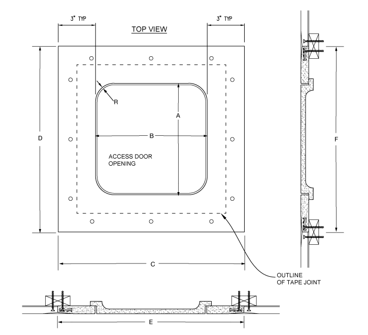 24in x 24in Ceiling Access Panel