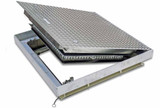 FRFD - 24in x 24in, Floor Door, Fire Rated, Flush Diamond Plate