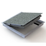 Fire-Rated Architectural 1/8 inch Pan Floor Door | Babcock-Davis