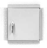 14in x 14in, XPA-PWE-Series, Insulated Fire Rated Access Exterior Door for Walls Only w/Exterior & White powder coat primer.