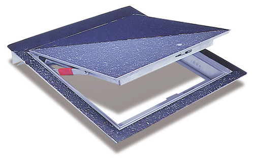 FT-8040 - 24in x 24in, Floor Door, Recessed 1/8in for Vinyl Tile/Carpet, 150 lbs./sqft loading