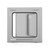 ADWT - 18in x 18in, Airtight/Watertight Stainless Door - Back of Door View